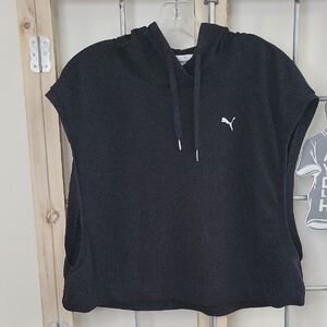 Puma Black Hooded Top